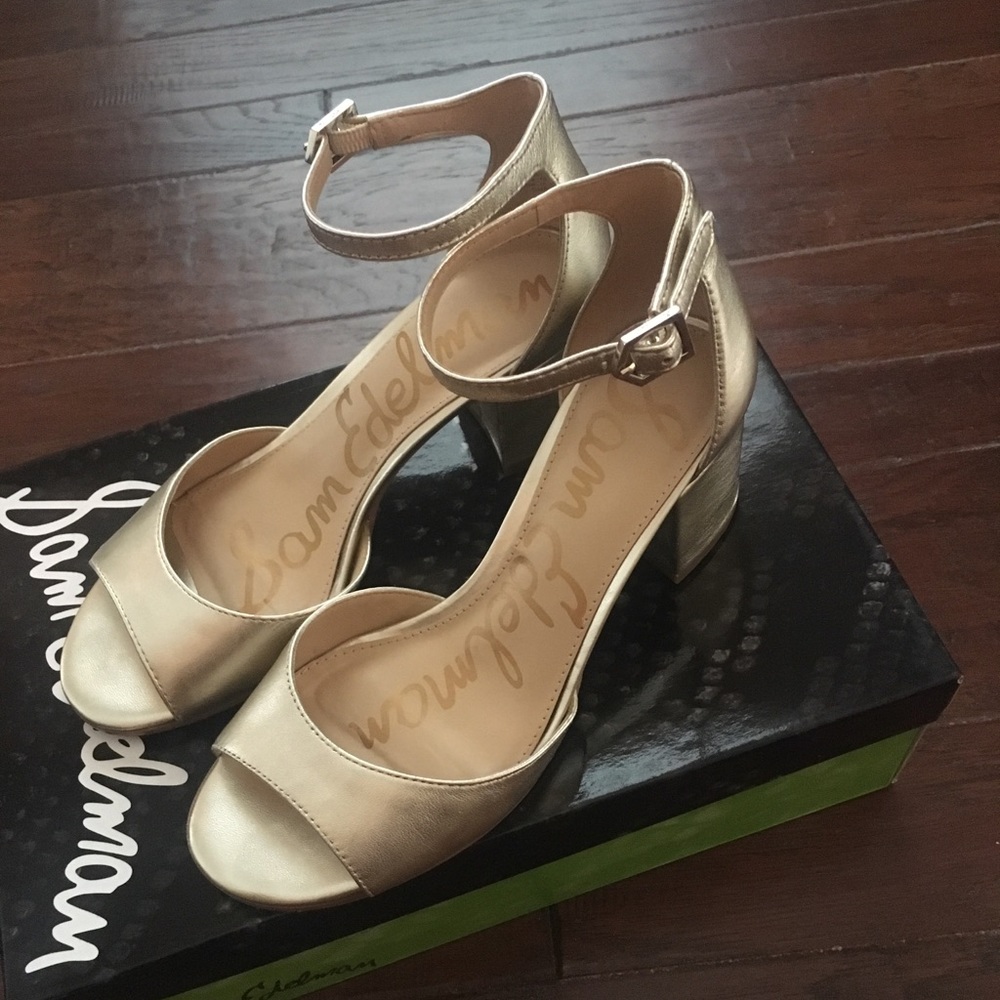 SAM EDELMAN BLOCK HEELED SANDALS